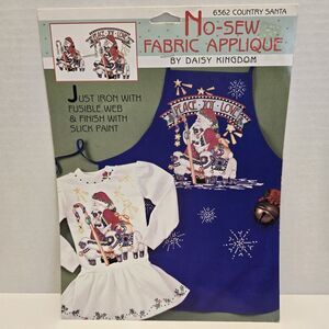 Daisy Kingdom No‎ Sew Fabric Applique 6362 Country Santa Christmas Holiday U.S.A